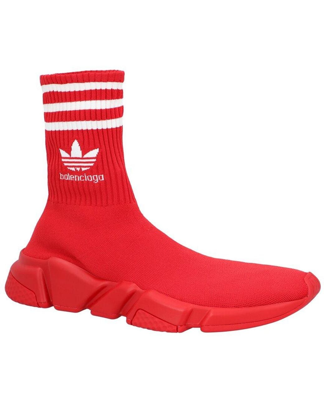 Balenciaga Red X Adidas Speed High-Top Sneaker for men