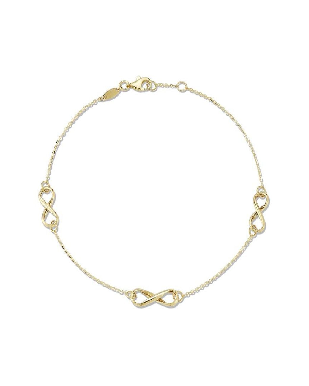 Ember Fine Jewelry Metallic 14k Infinity Anklet