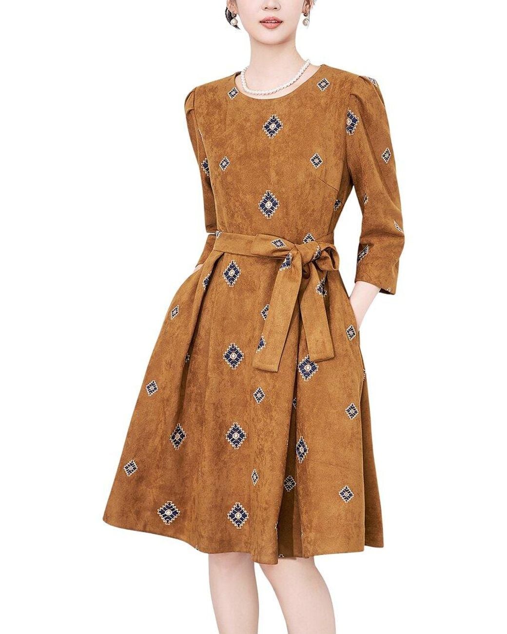 WLZD Brown Mini Dress