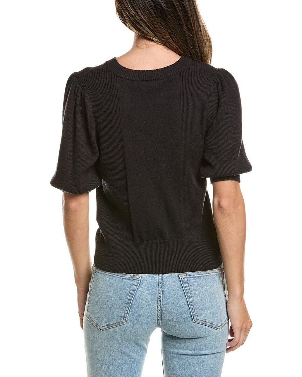 Ichi Black Boston Knit Sweater