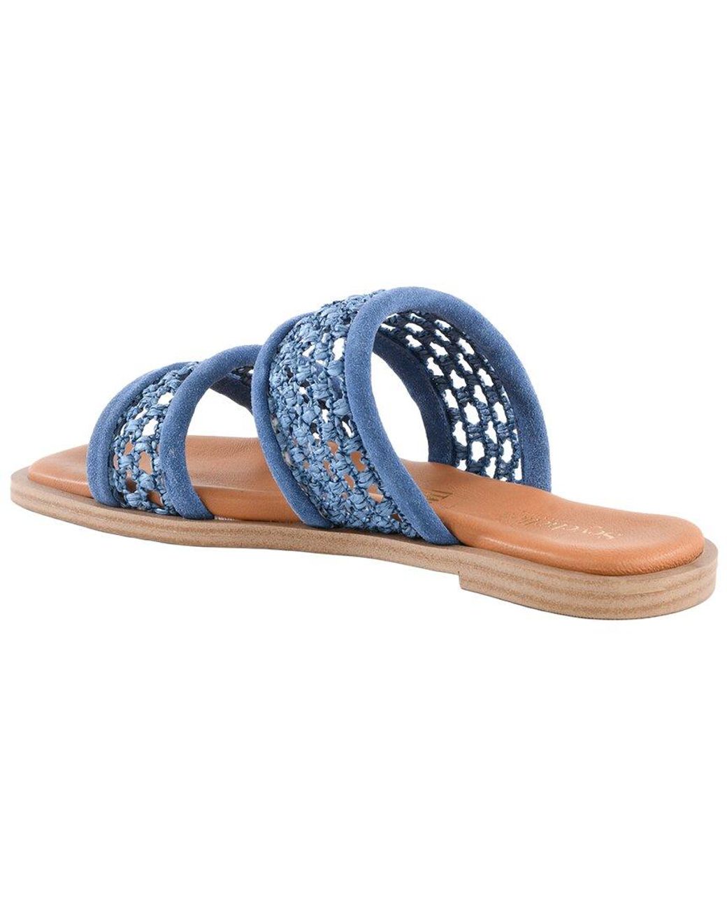 Seychelles Blue Water Lilly Leather Sandal
