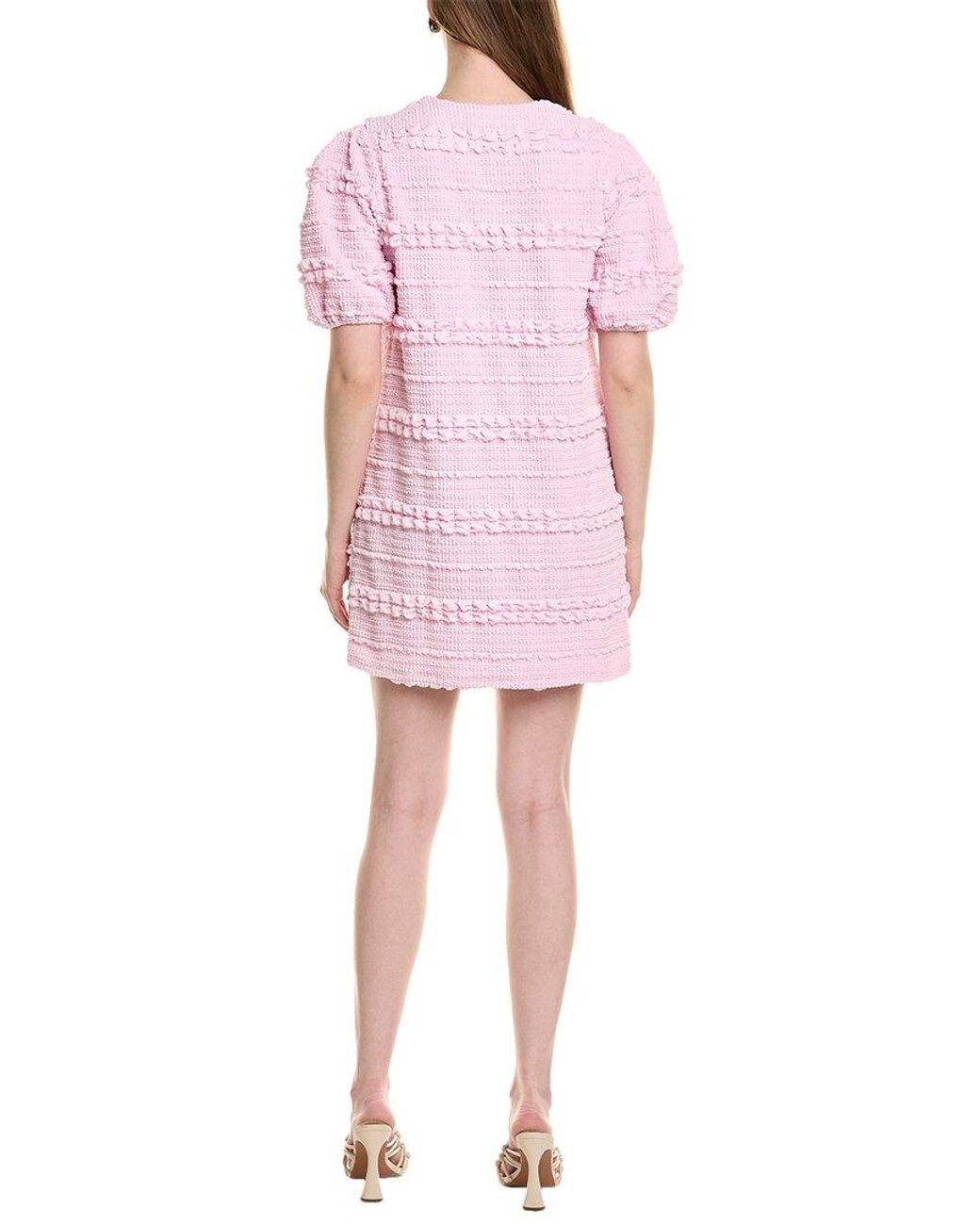 Fate Pink Puckered Shift Dress