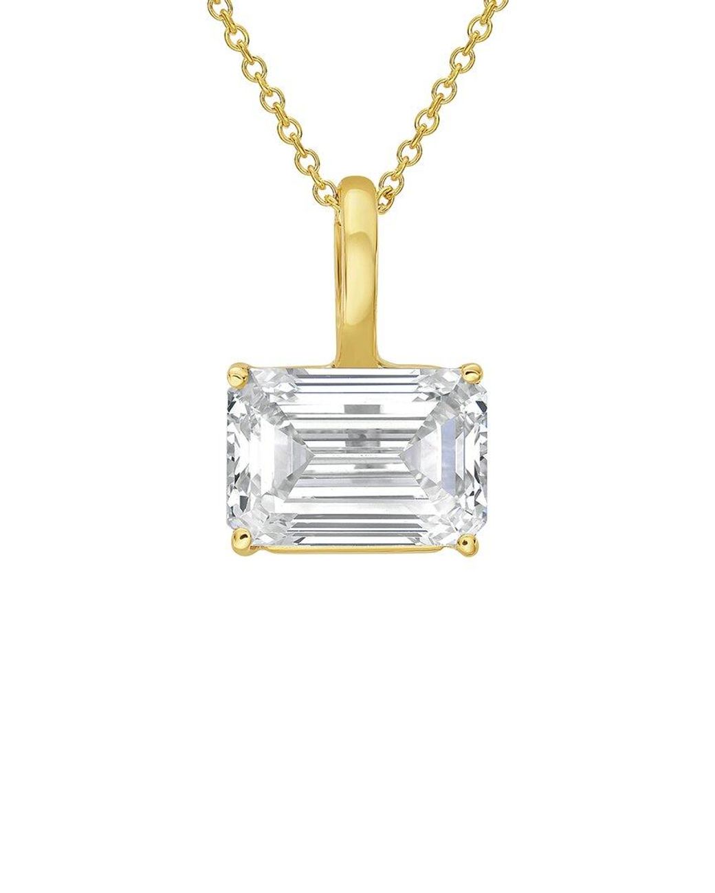 Diana M Metallic 14K 2.00 Ct. Tw. Lab-Grown Diamond Solitaire Pendant