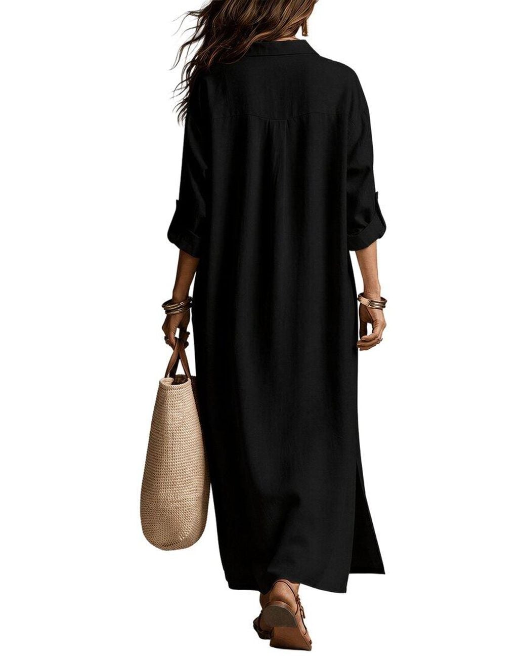 Olivia Taylor Black Maxi Dress
