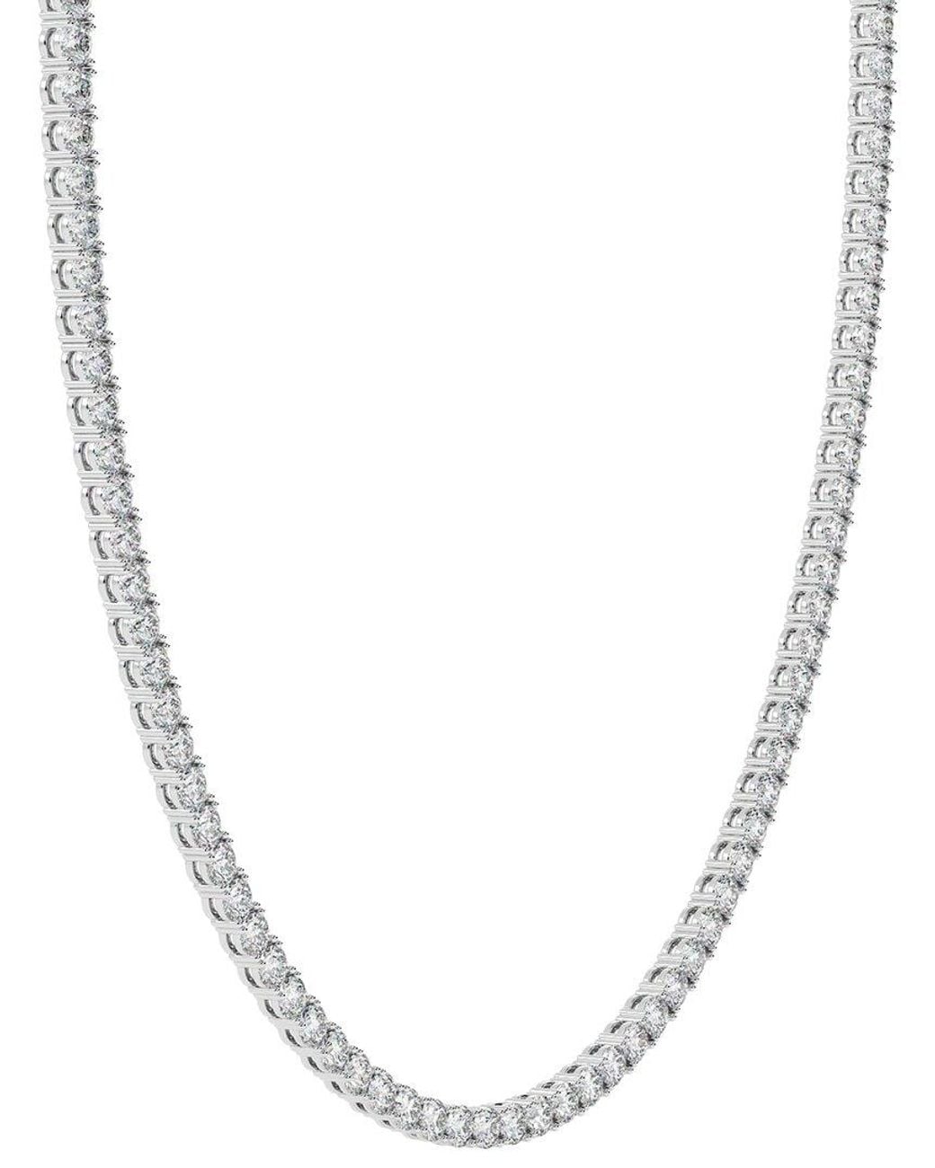 Diamond Select Cuts White 14K 15.00 Ct. Tw. Diamond Pendant Necklace