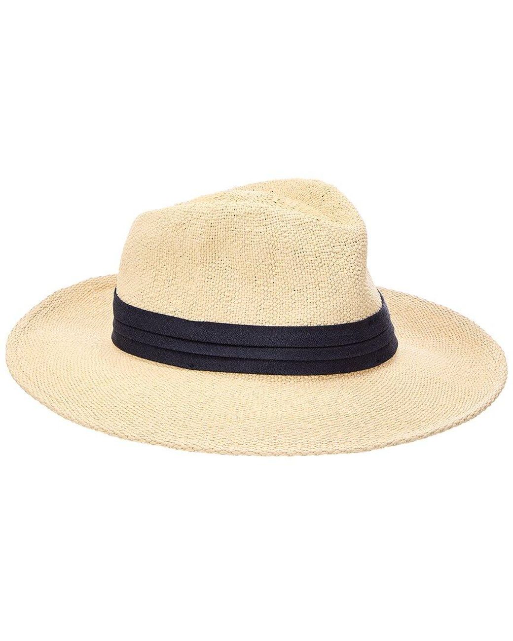 J.McLaughlin Natural Robert Linen-Trim Hat for men