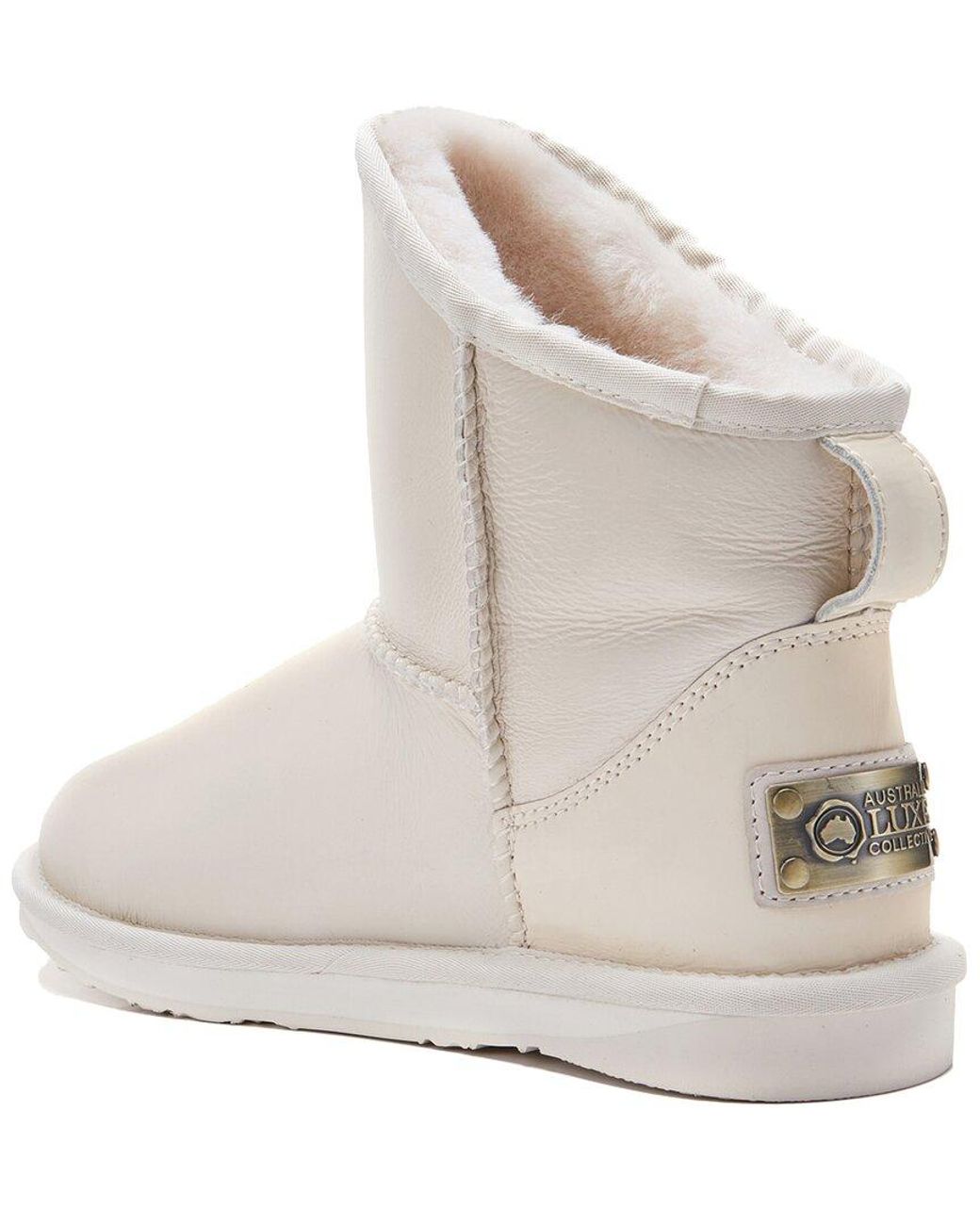 Australia Luxe White Cosy Extra Short Leather Boot
