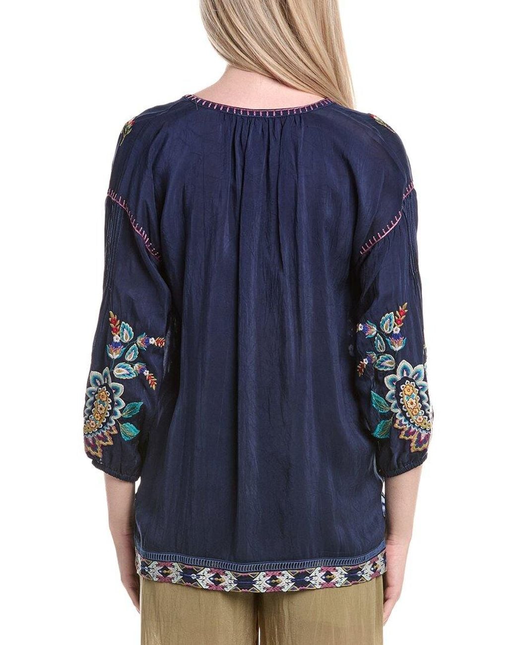 Johnny Was Blue Kendra Blouse