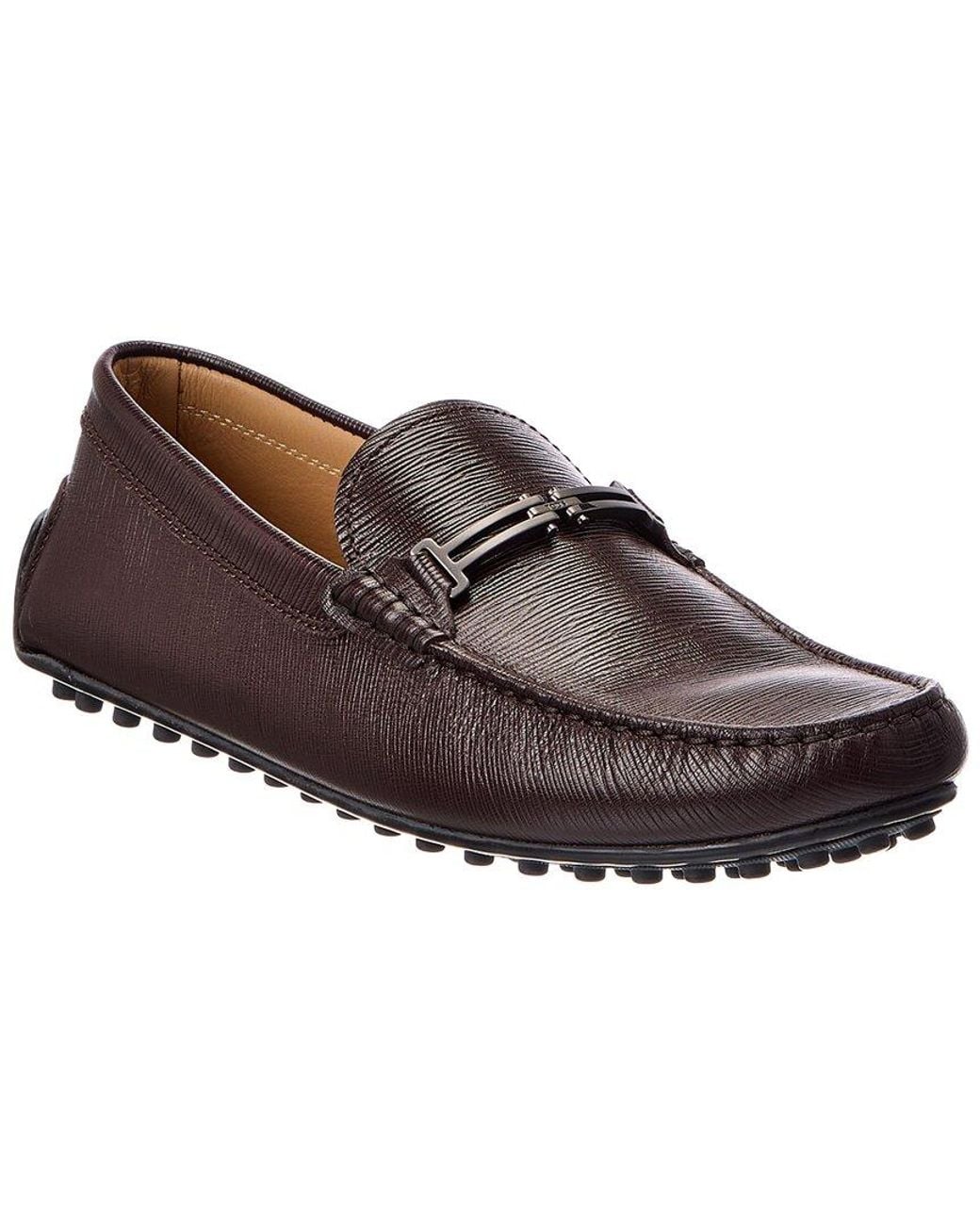 Tod's Brown Leather Driver for men