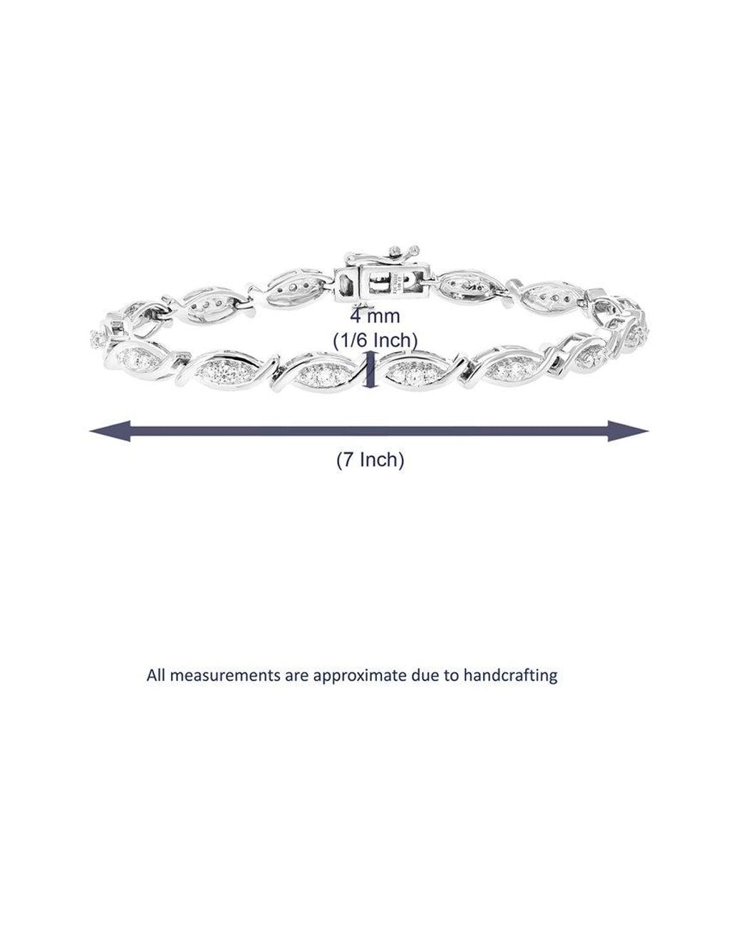 Amairah White 1.00 Ct. Tw. Lab-Grown Diamond Tennis Bracelet