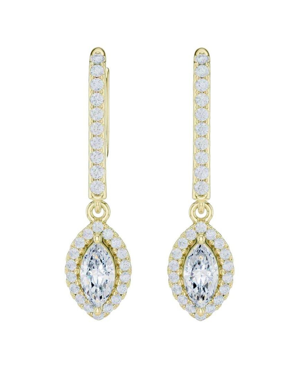 Lab Grown Diamonds White 14K 0.85 Ct. Tw. Lab-Grown Diamond Earrings