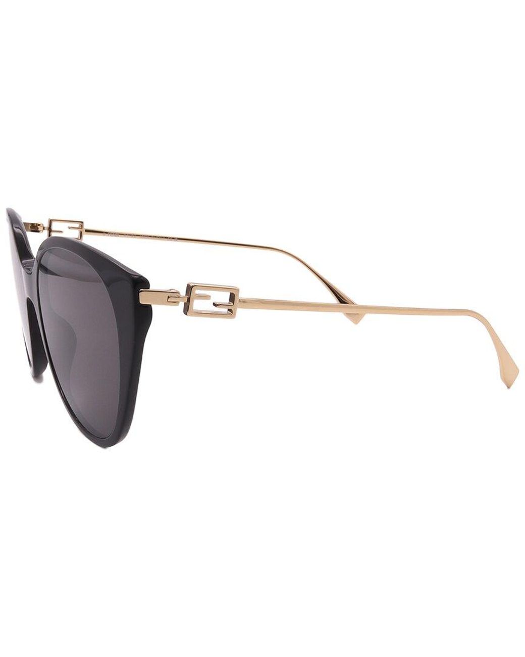 Fendi Black Fe400471 54Mm Sunglasses for men