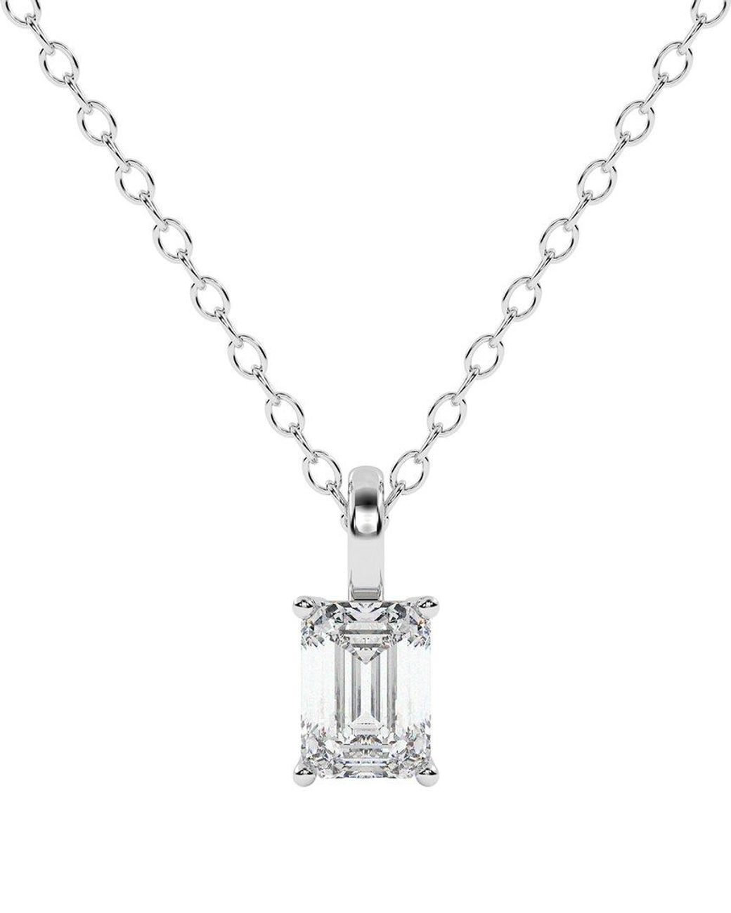 Diamond Select Cuts Metallic 14K 0.25 Ct. Tw. Diamond Pendant Necklace
