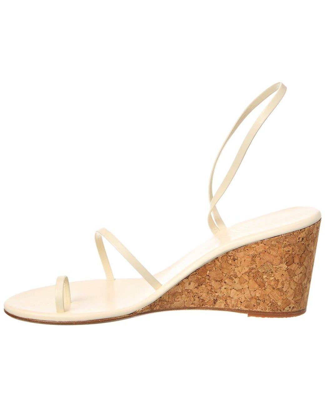 Ancient Greek Sandals Natural Chora Mid Wedge Leather Sandal