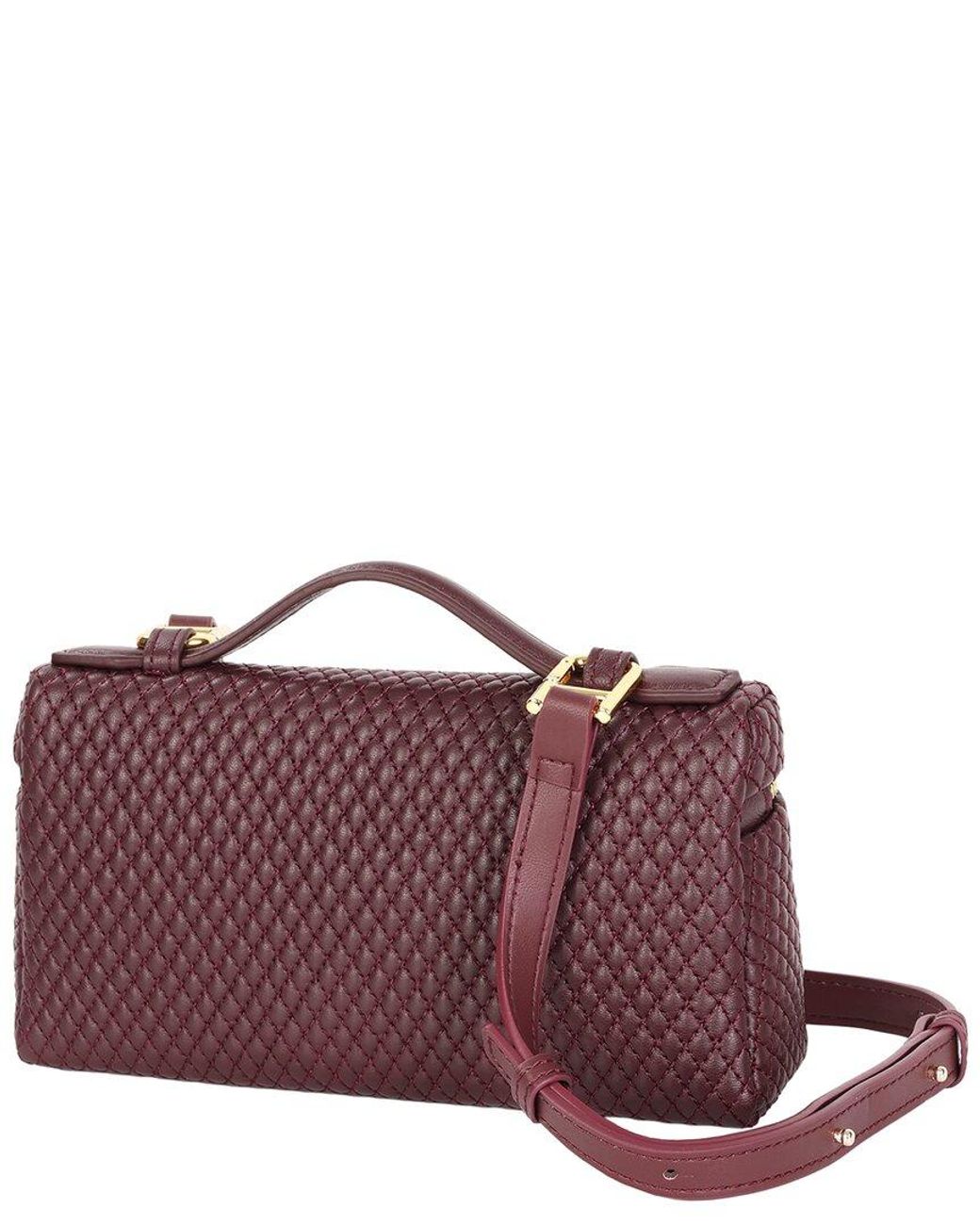 Tiffany & Fred Paris Purple Leather Crossbody