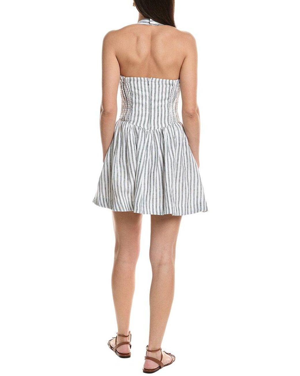 O.P.T Gray O.P.T Piper Linen Dress