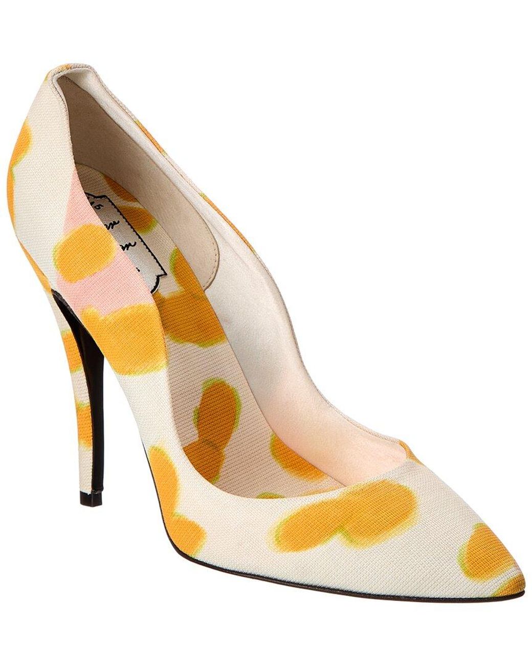 Roger Vivier Metallic Canvas Pump