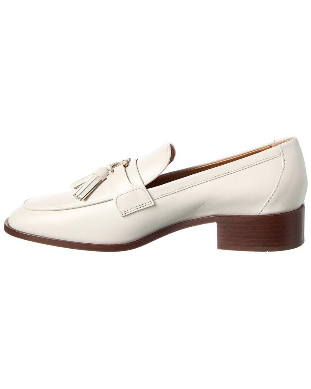 Tod's White Tods Leather Loafer