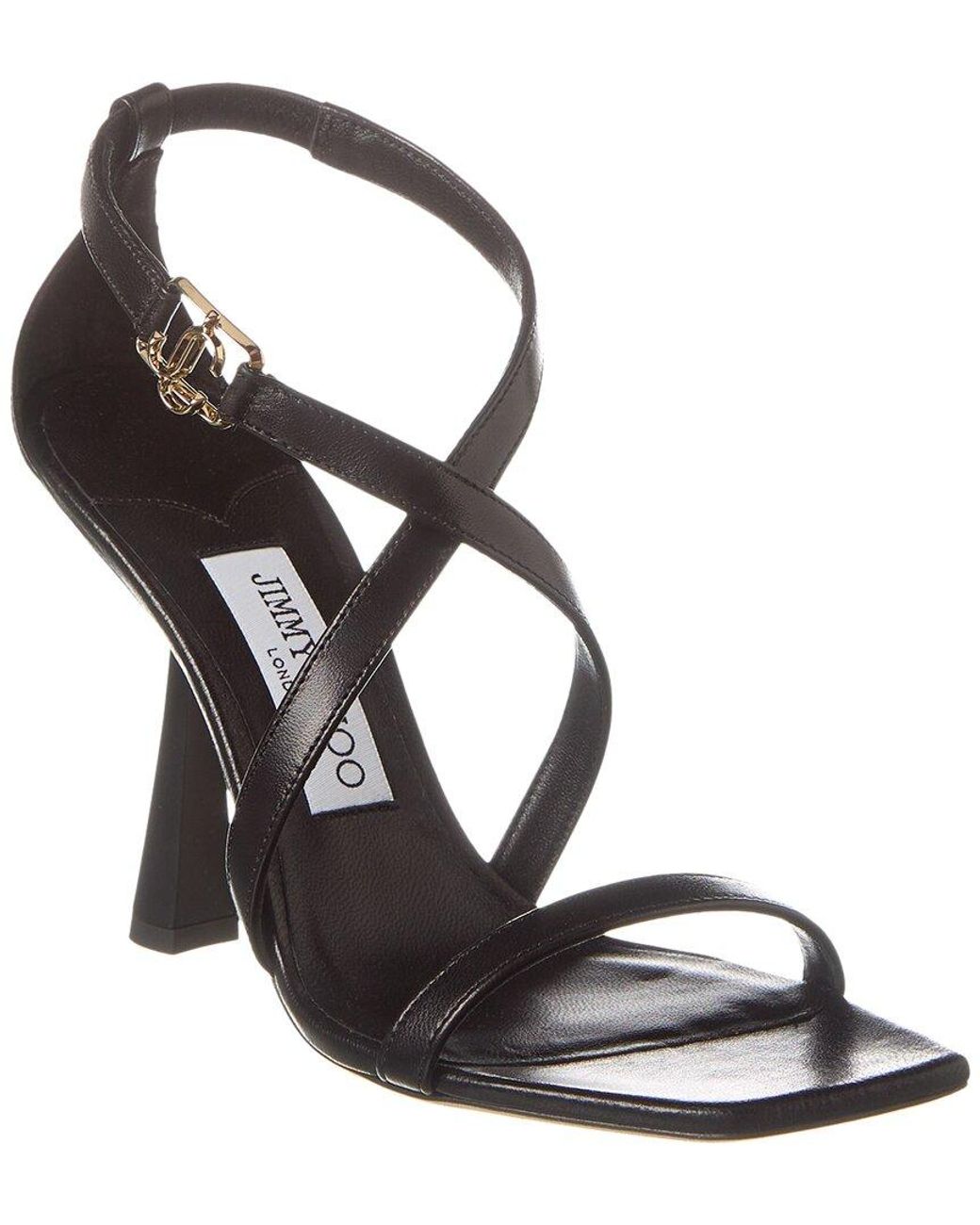 Jimmy Choo Black Jessica 100 Leather Sandal