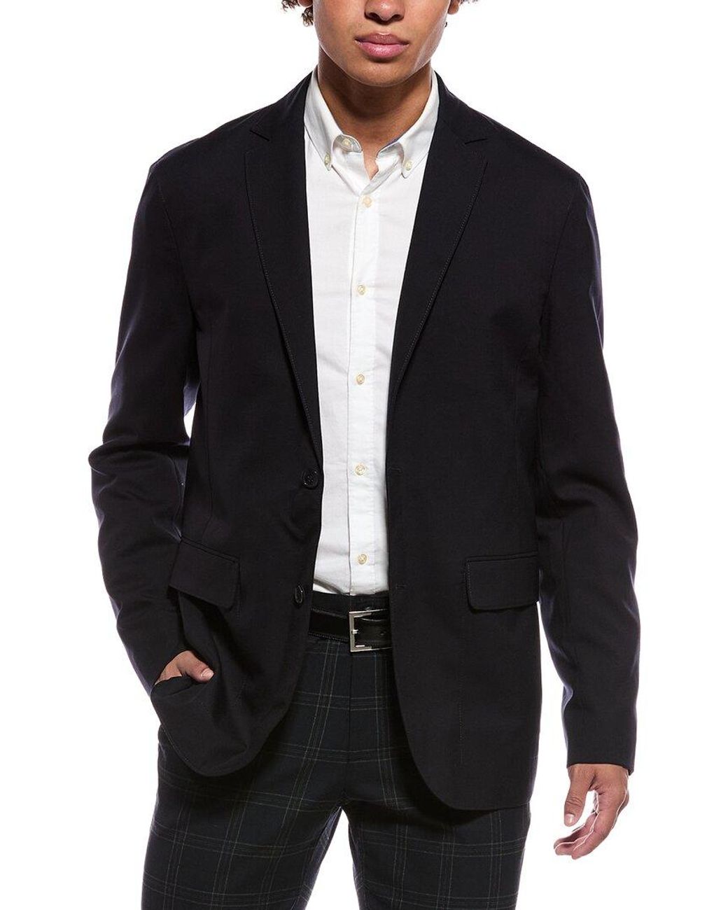 Orlebar Brown Black Sepher Wool Jacket for men