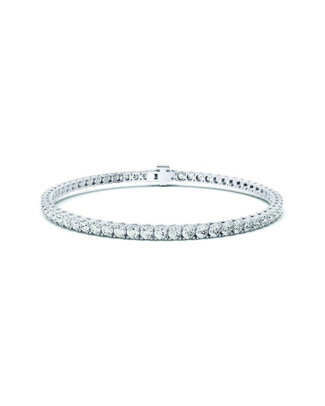 Lab Grown Diamonds White 14K.00 Ct. Tw. Lab-Grown Diamond Tennis Bracelet