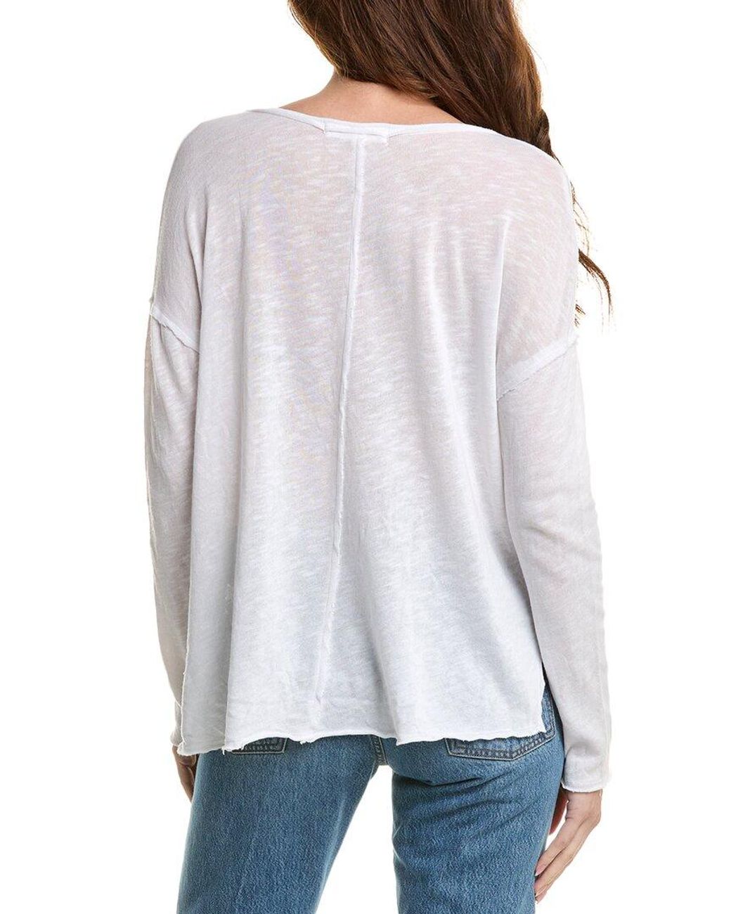 Project Social T Gray Mae Textured V-Neck Top