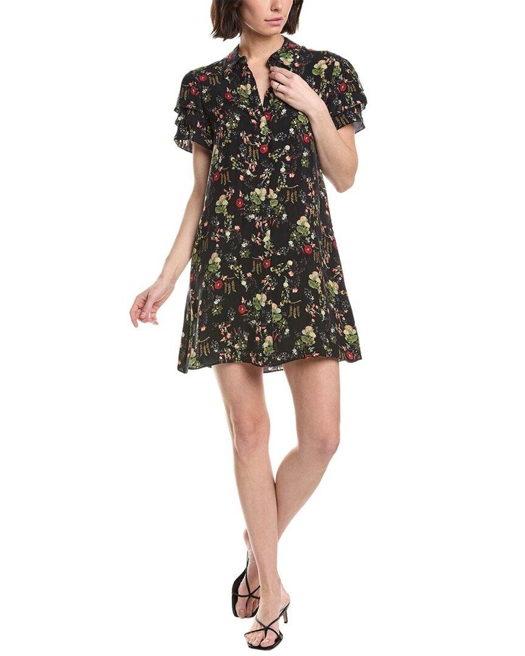 Alice + Olivia Black Jem Shirtdress