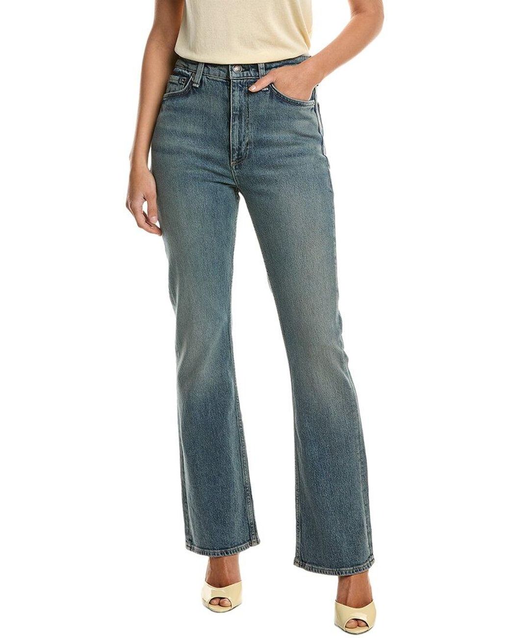 Rag & Bone Blue Peyton High-Rise Caswell Full Length Bootcut Jean