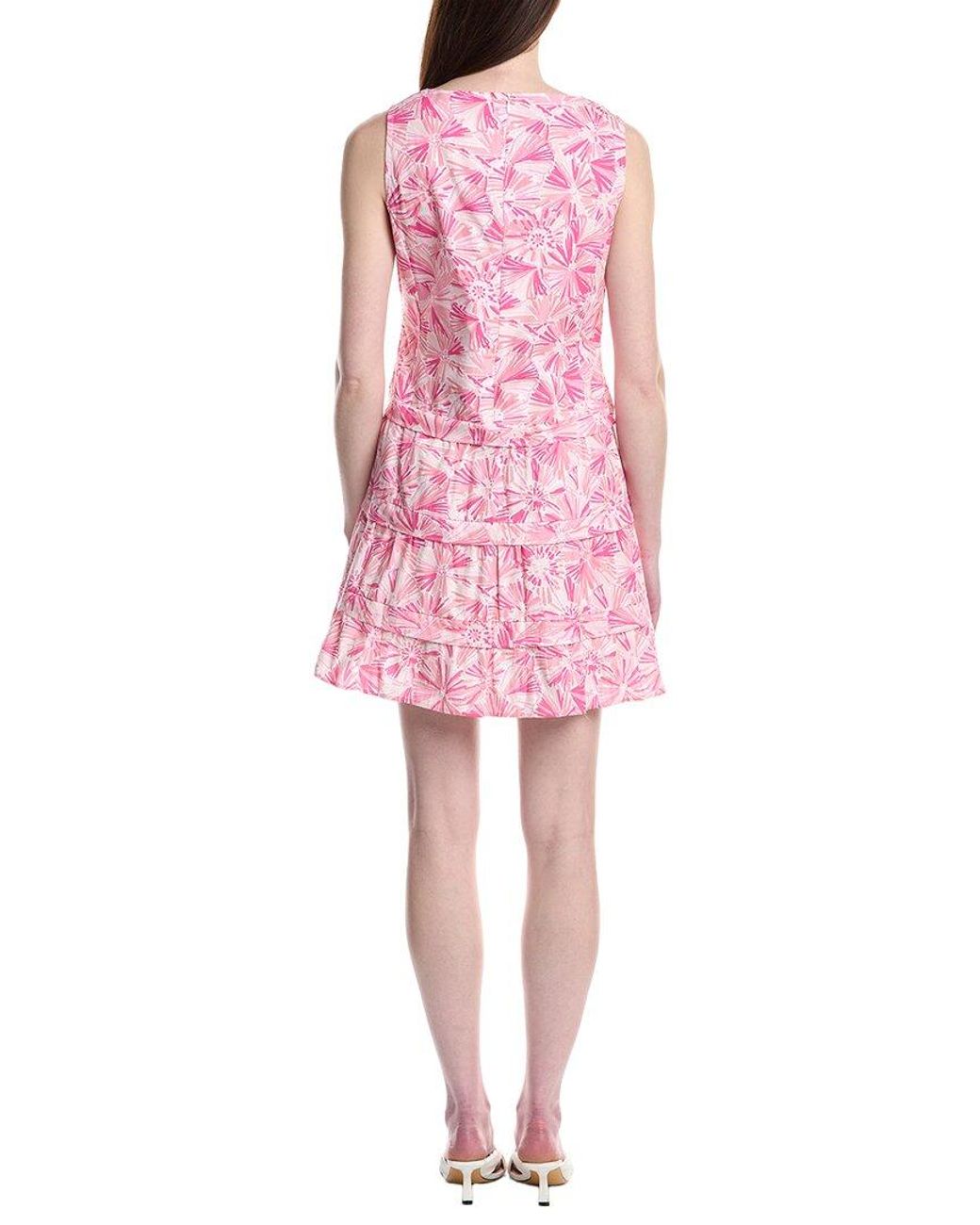 Sail To Sable Pink Square Neck Dress
