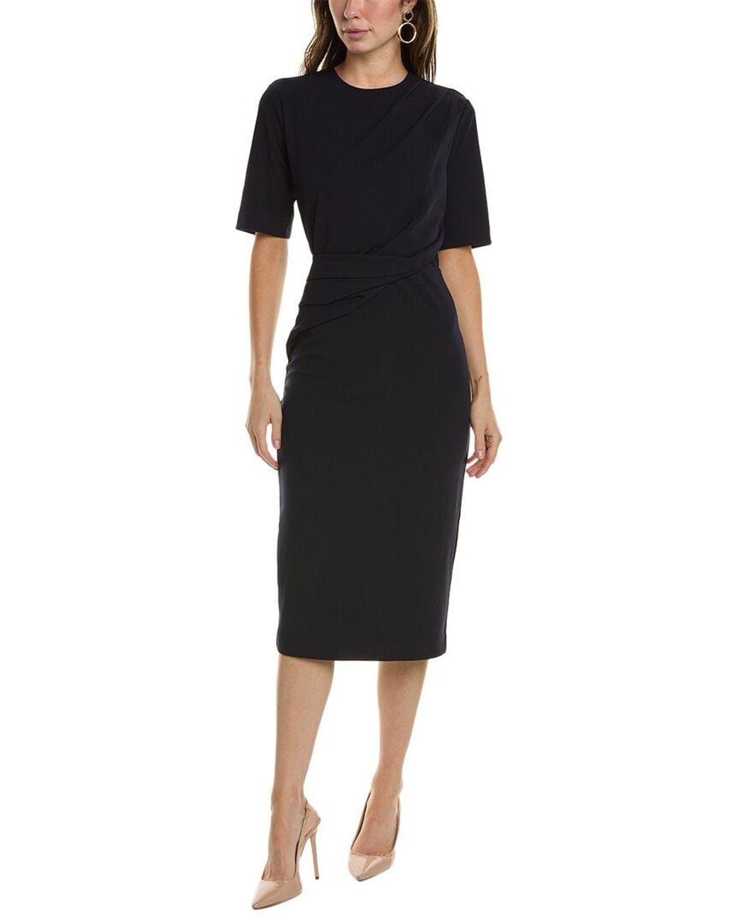Alexia Admor Black Harper Midi Dress