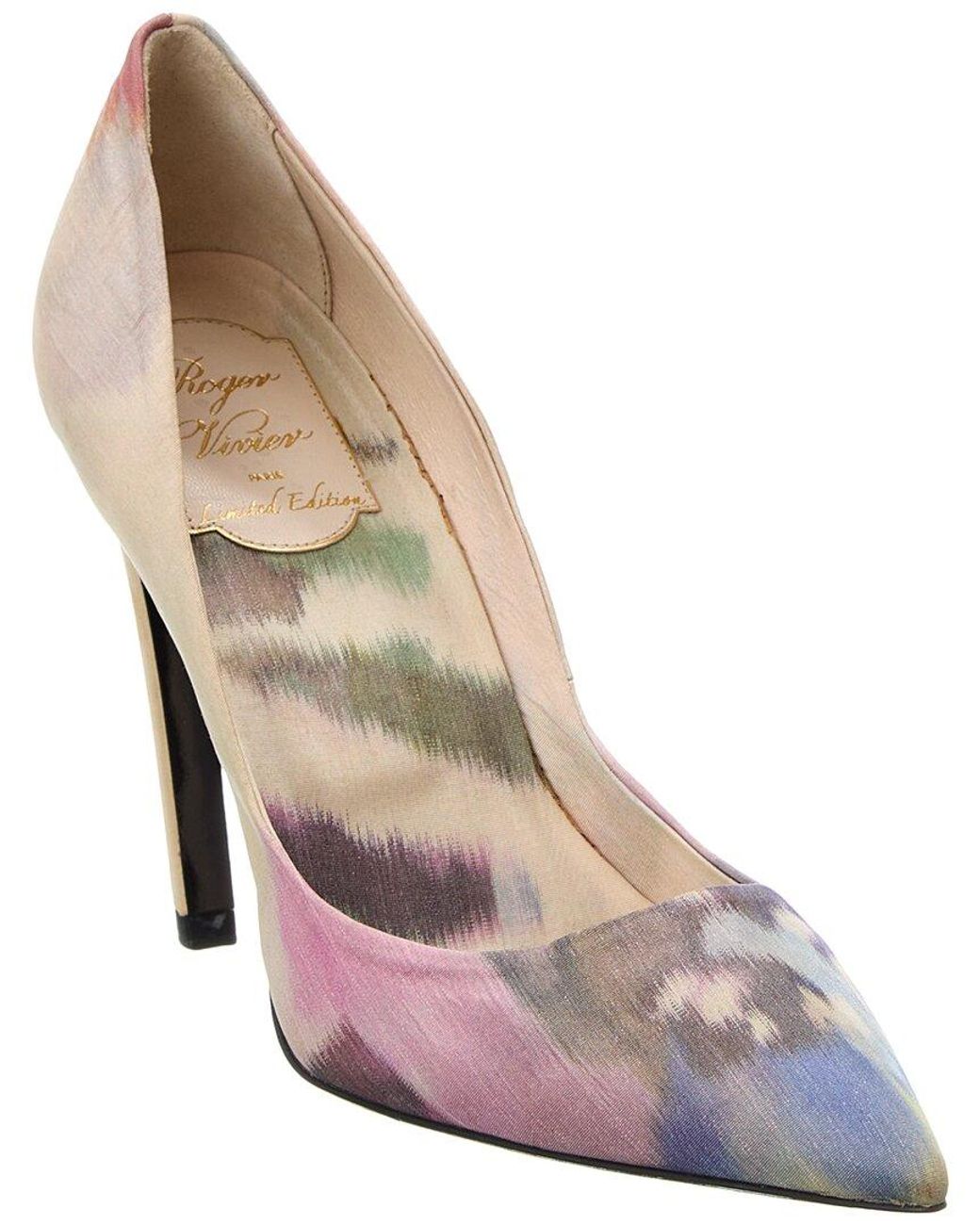 Roger Vivier Pink Canvas Pump