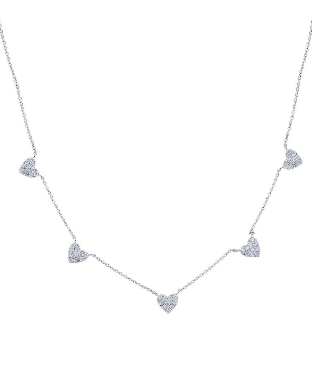 Diana M Natural 18K 0.50 Ct. Tw. Diamond Necklace