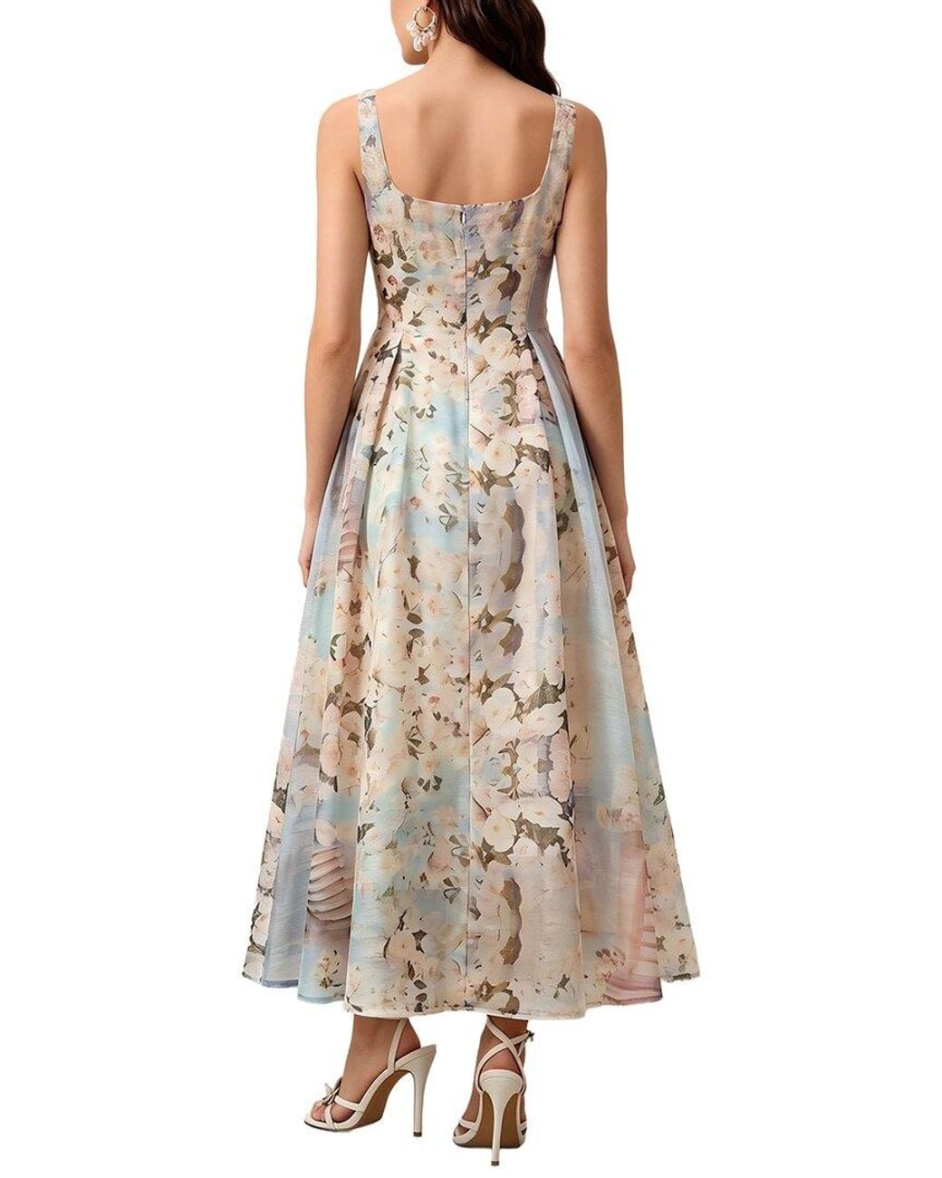COLON DIANA White Midi Dress