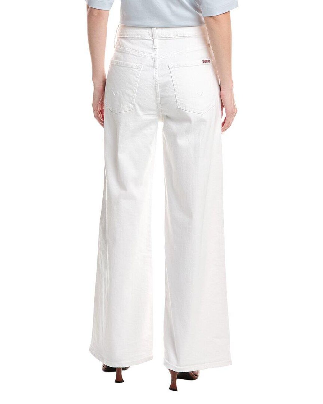 Hudson White Jolene Wide Leg Jean