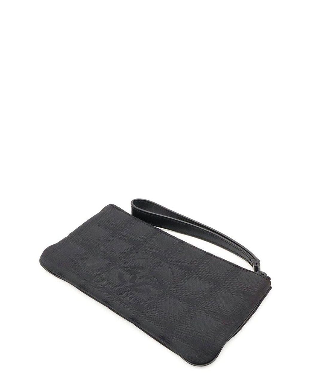 Chanel Black Nylon New Travel Line Makeup Pouch (Authentic Pre-Loved)