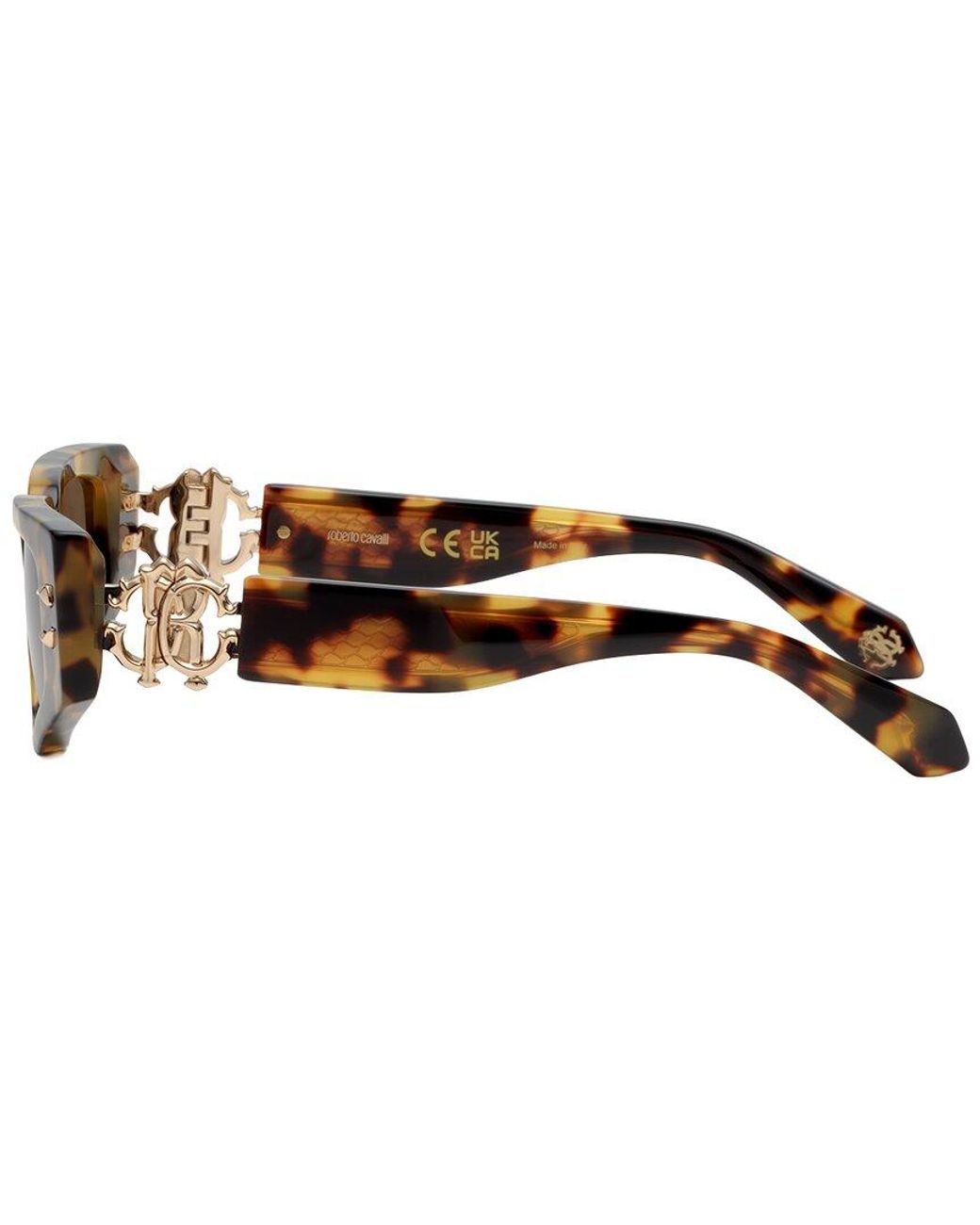 Roberto Cavalli Brown 51Mm Sunglasses