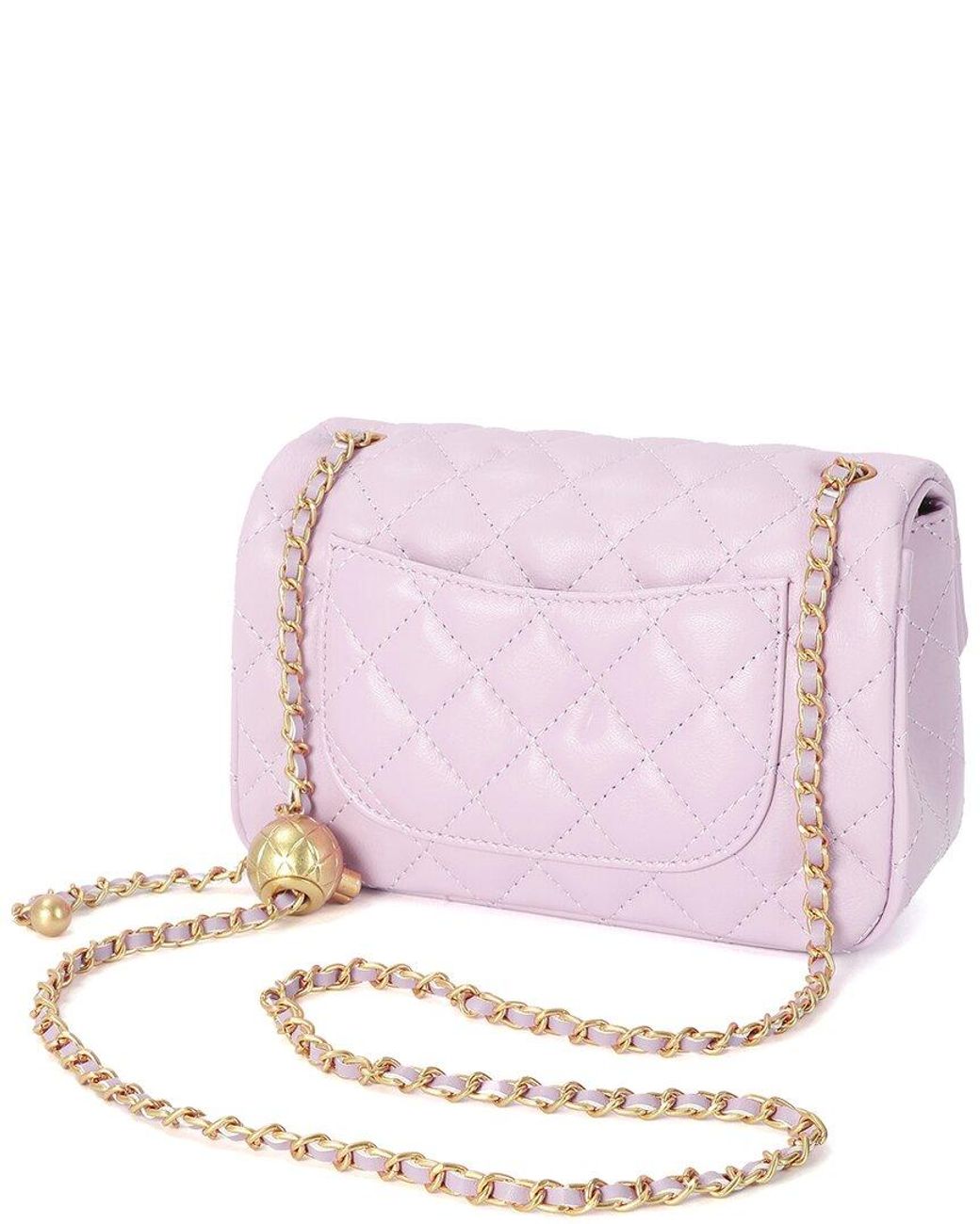 Tiffany & Fred Paris Pink Quilted Leather Crossbody
