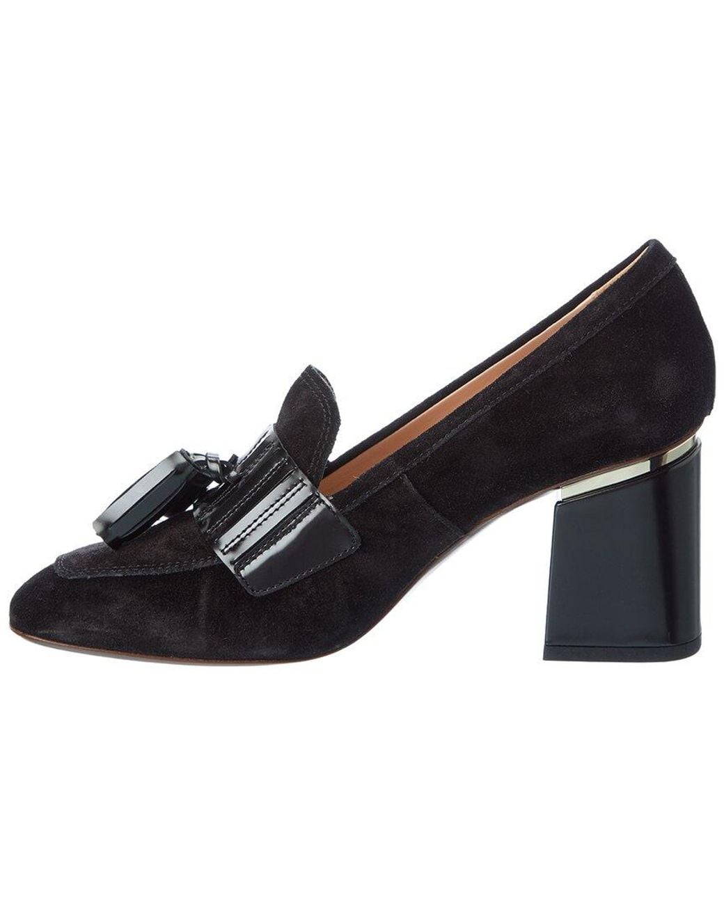 Tod's Black Suede Pump