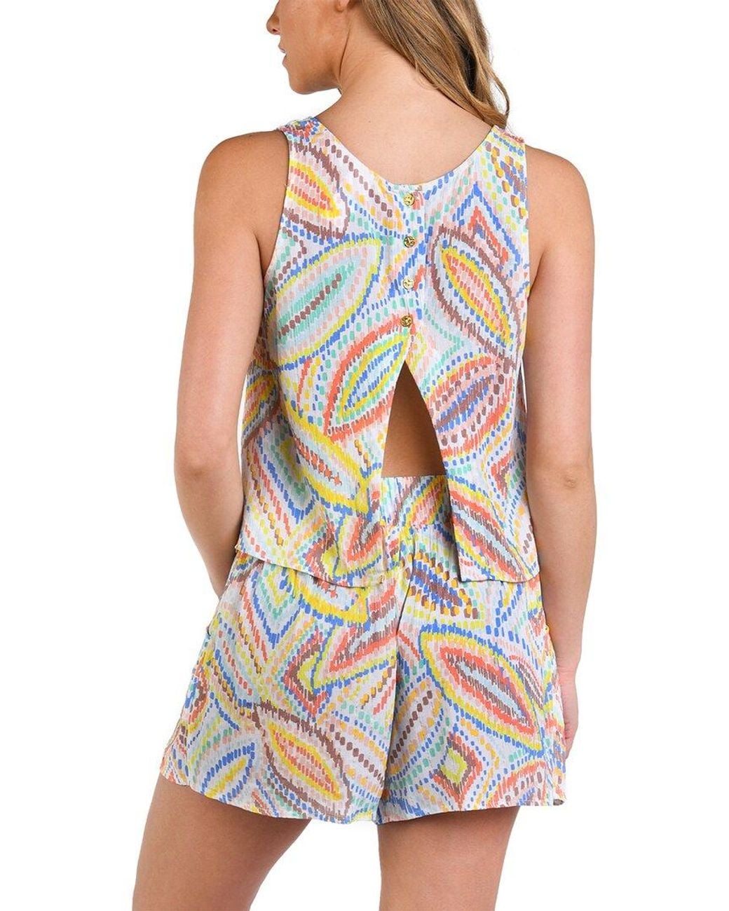 La Blanca Blue Sunbaked Jewels Tank Top