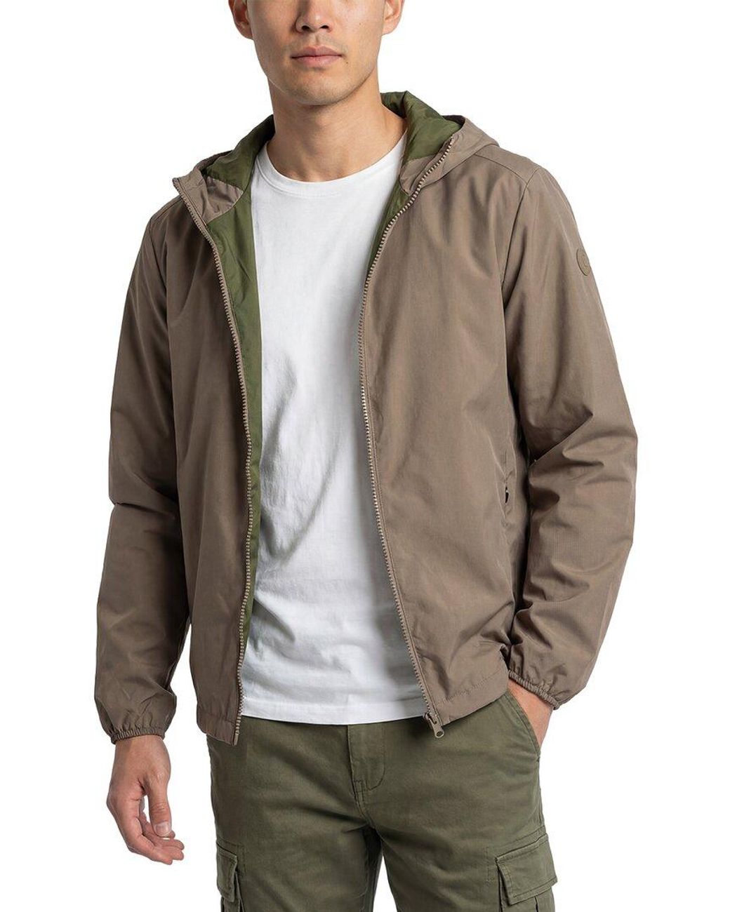 Save The Duck Gray Zeno Rain Jacket for men