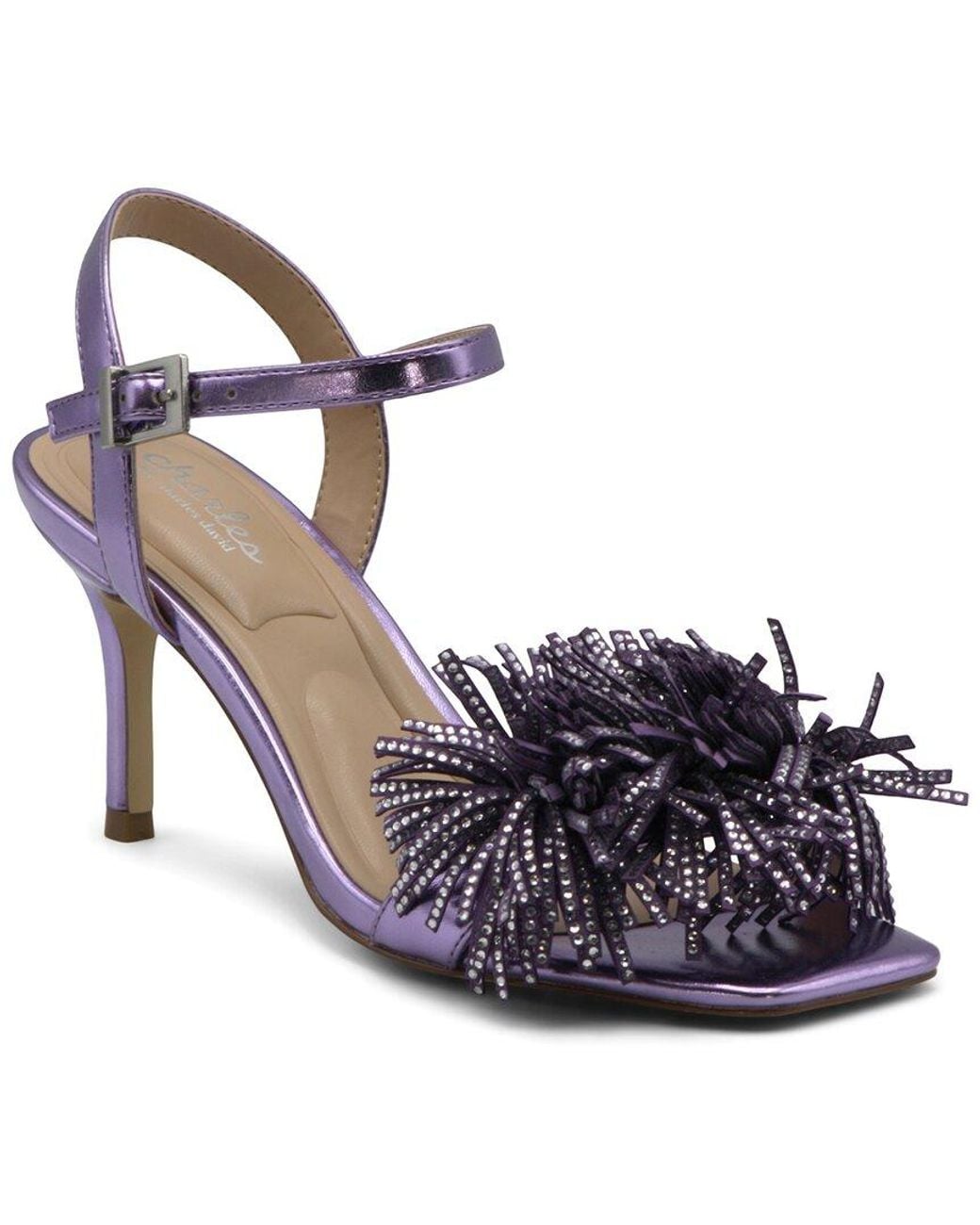 Charles David Blue Dainty Heeled Sandal