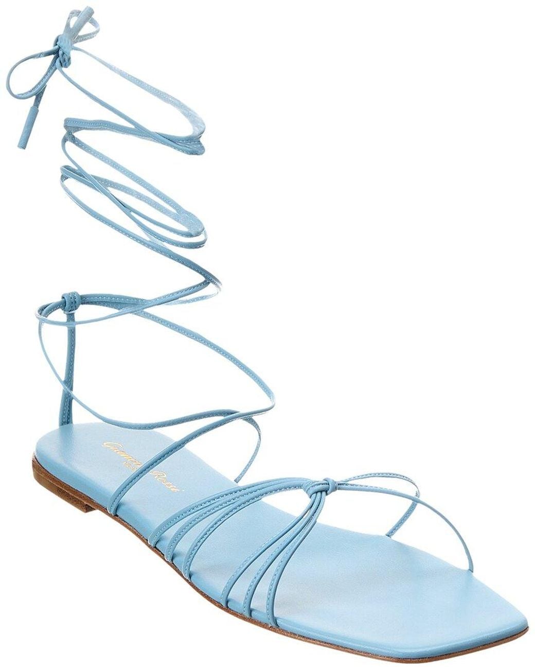 Gianvito Rossi Blue Sylvie Leather Sandal