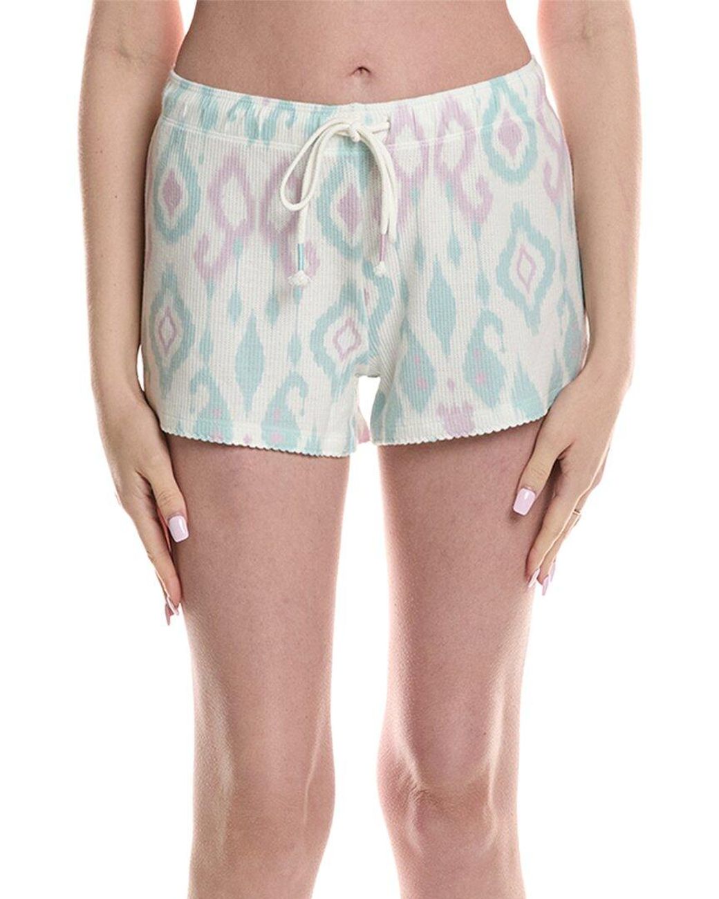 Pj Salvage Blue Ikat Watercolor Short
