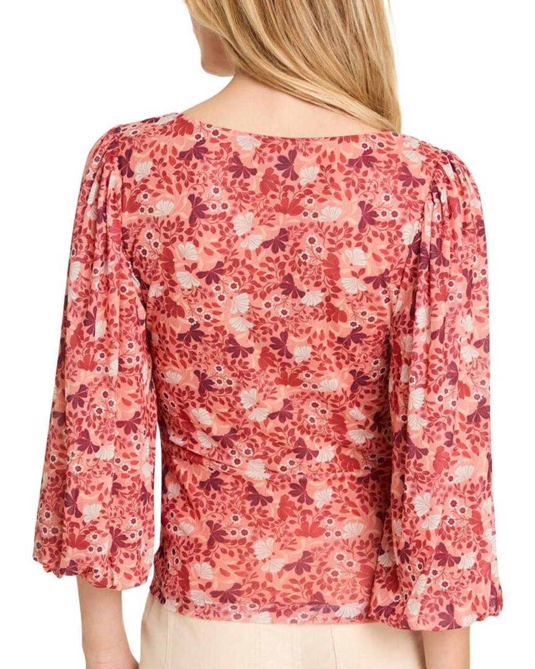 Draper James Red Shelby Scoop Neck Top
