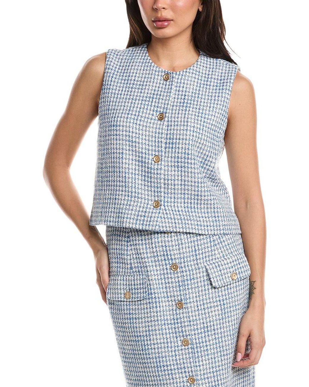J.McLaughlin Blue Iona Vest