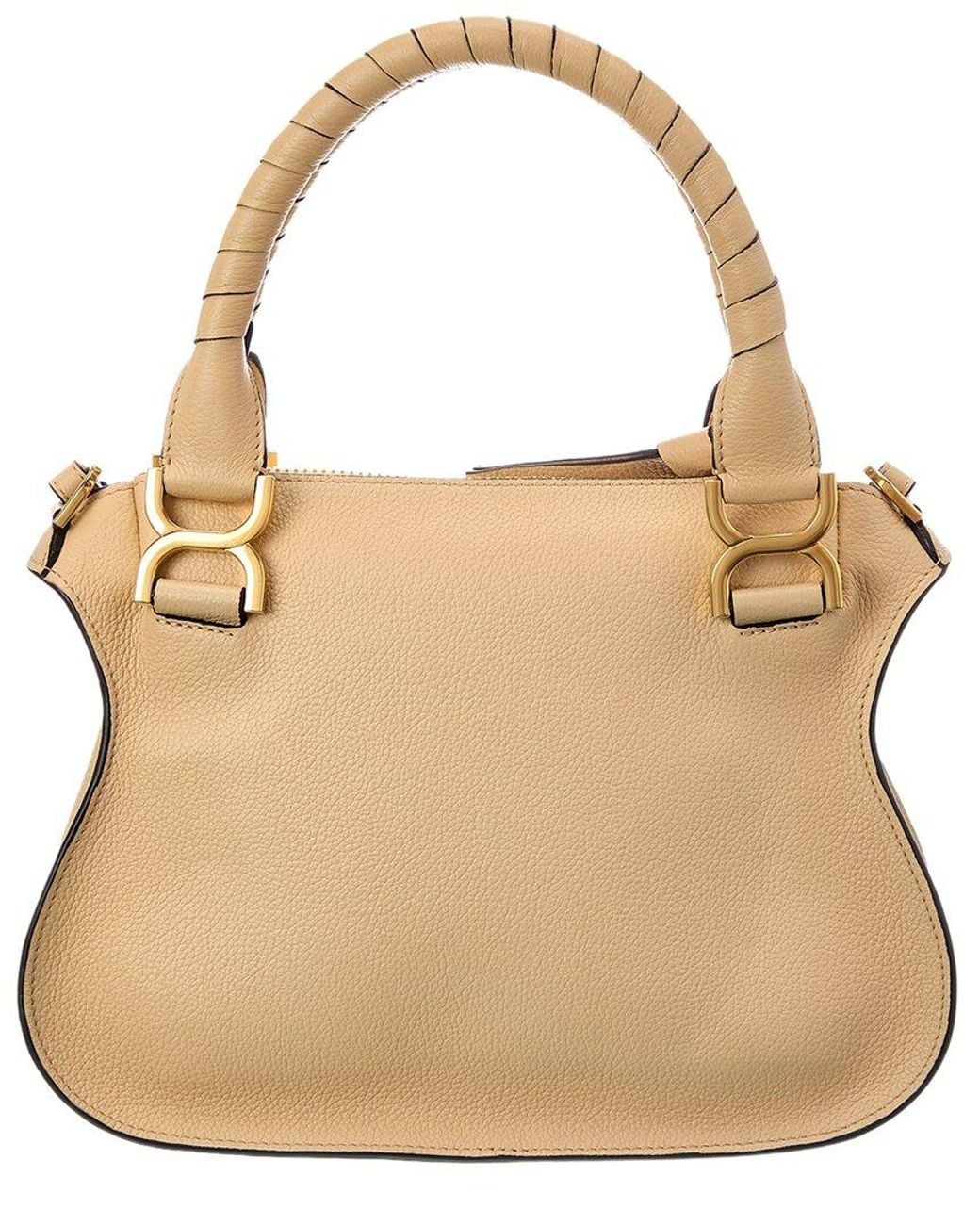 Chloé Natural Marcie Small Leather Satchel
