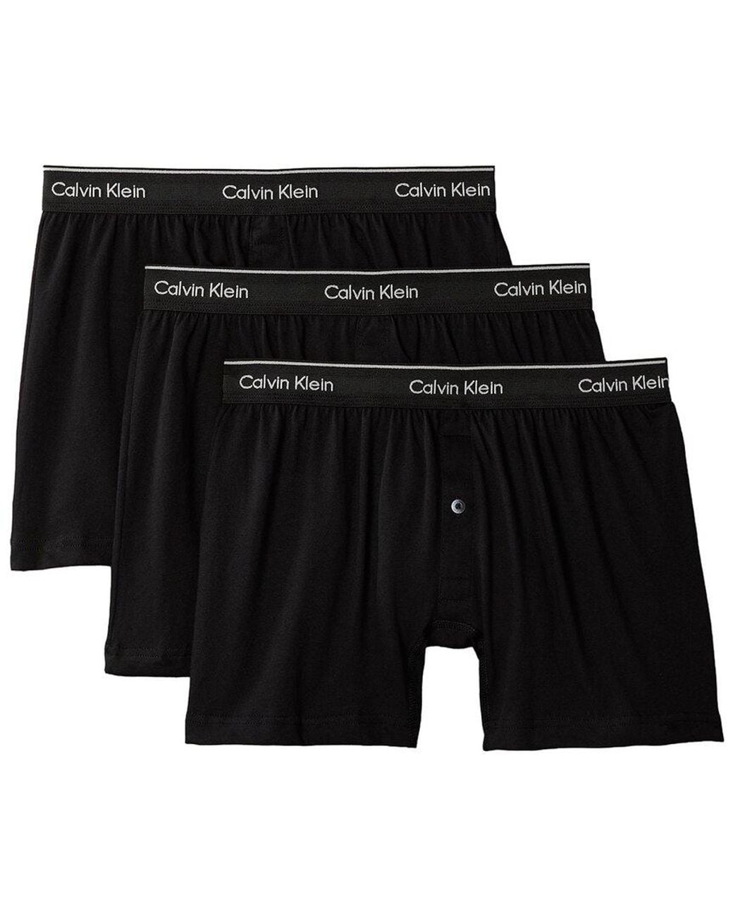 Calvin Klein Black Traditional Boxer 3-Pack for men