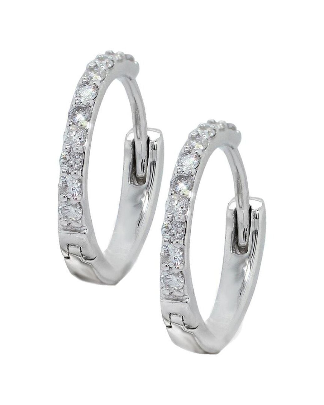 Diana M White Fine Jewelry 14k 0.41 Ct. Tw. Diamond Earrings