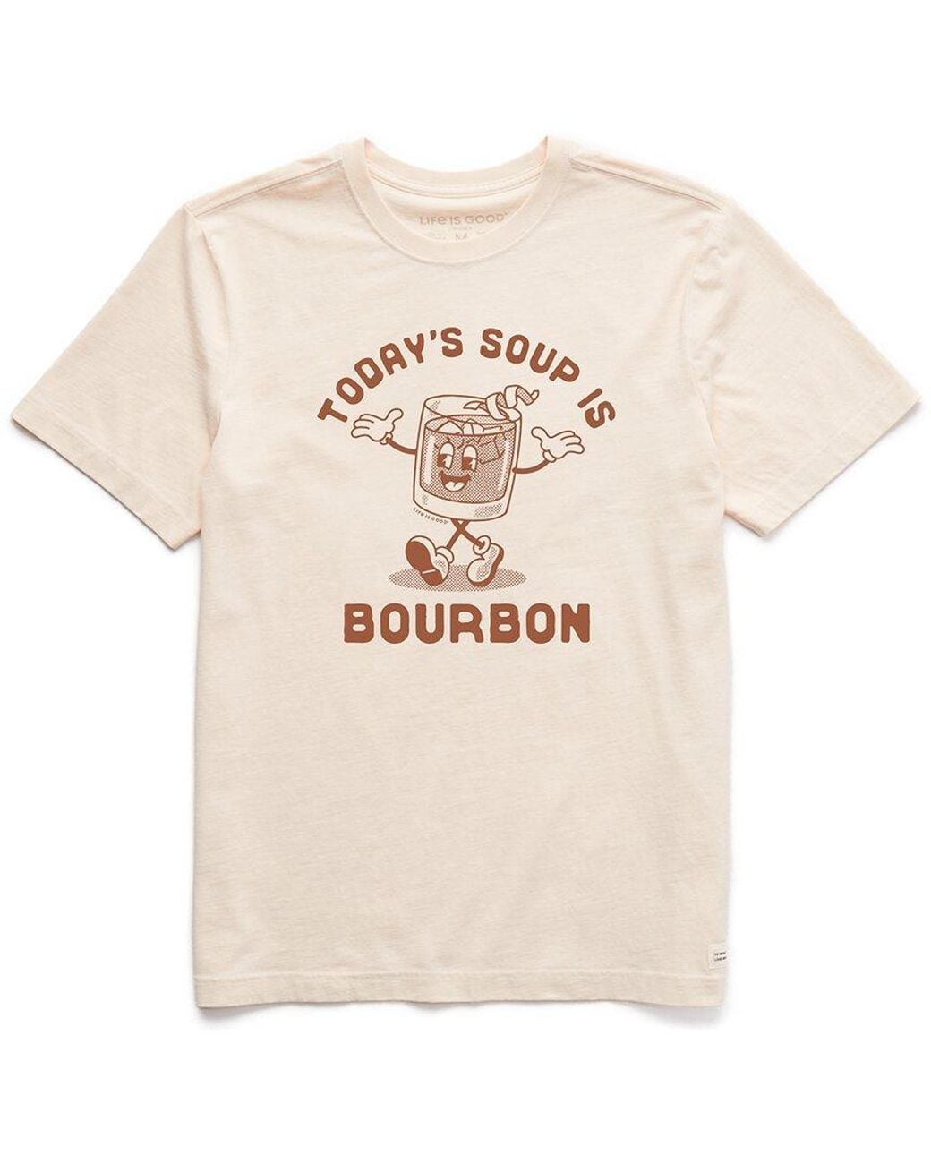 Life Is Good. Natural Crusher T-Shirt for men