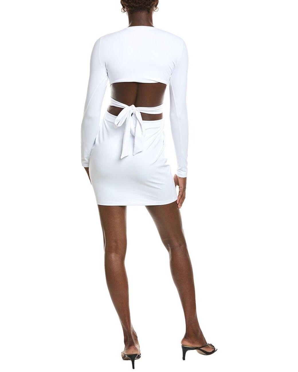 Susana Monaco White Tie Mini Dress